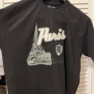 T-shirt, black, Paris logo. New no tag. Bought from France. Size L.